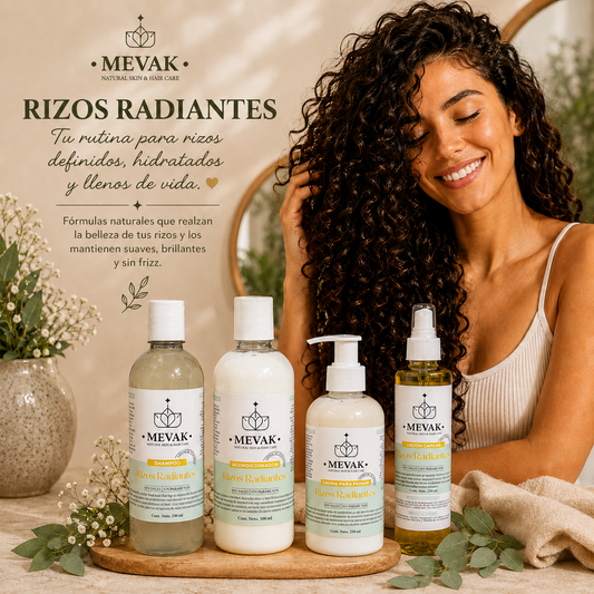 🌿 Ritual Capilar Rizos Radiantes MEVAK