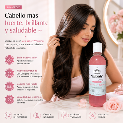 Shampoo Colágeno y Vitaminas 500 ml