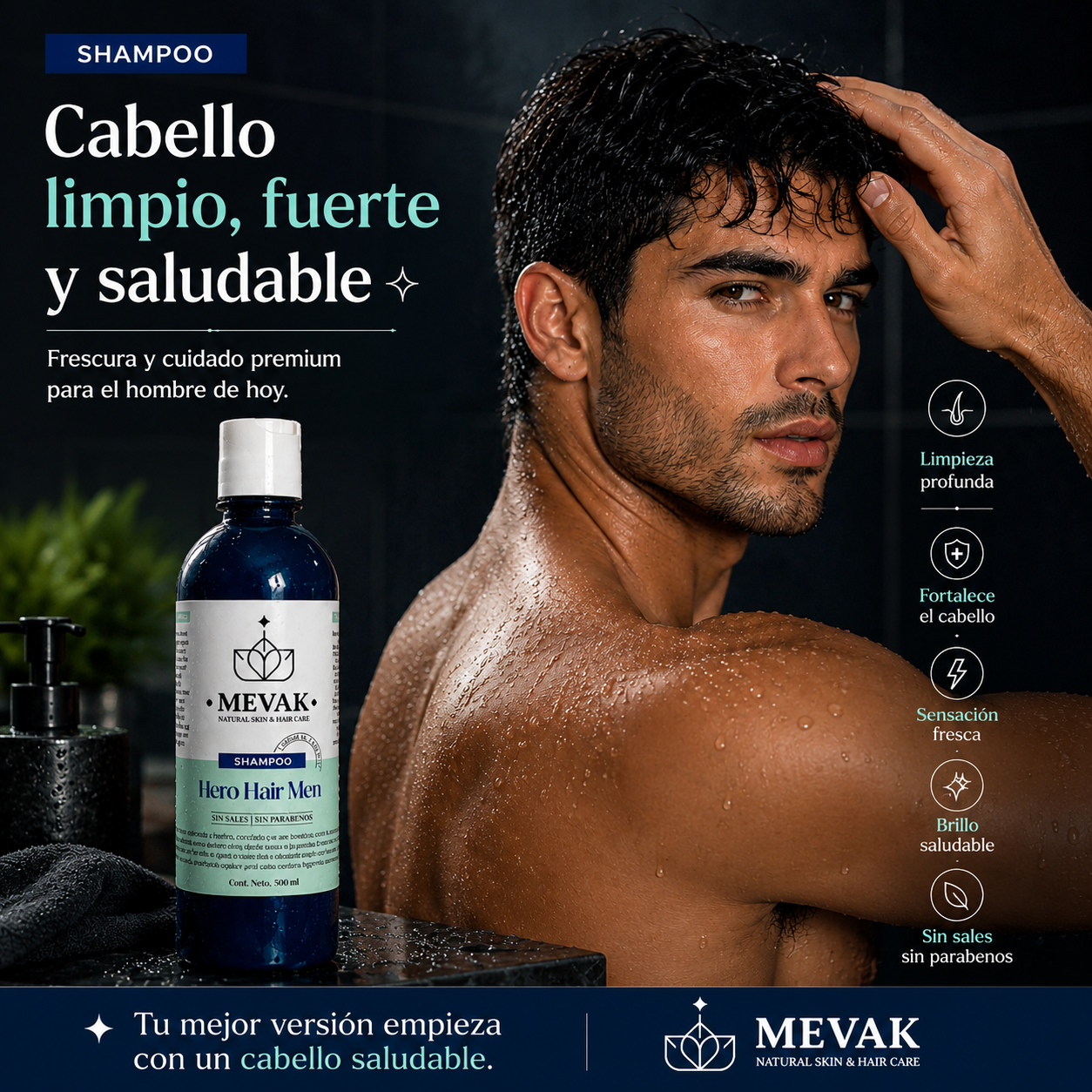 Shampoo Hero Hair Men 500 ml