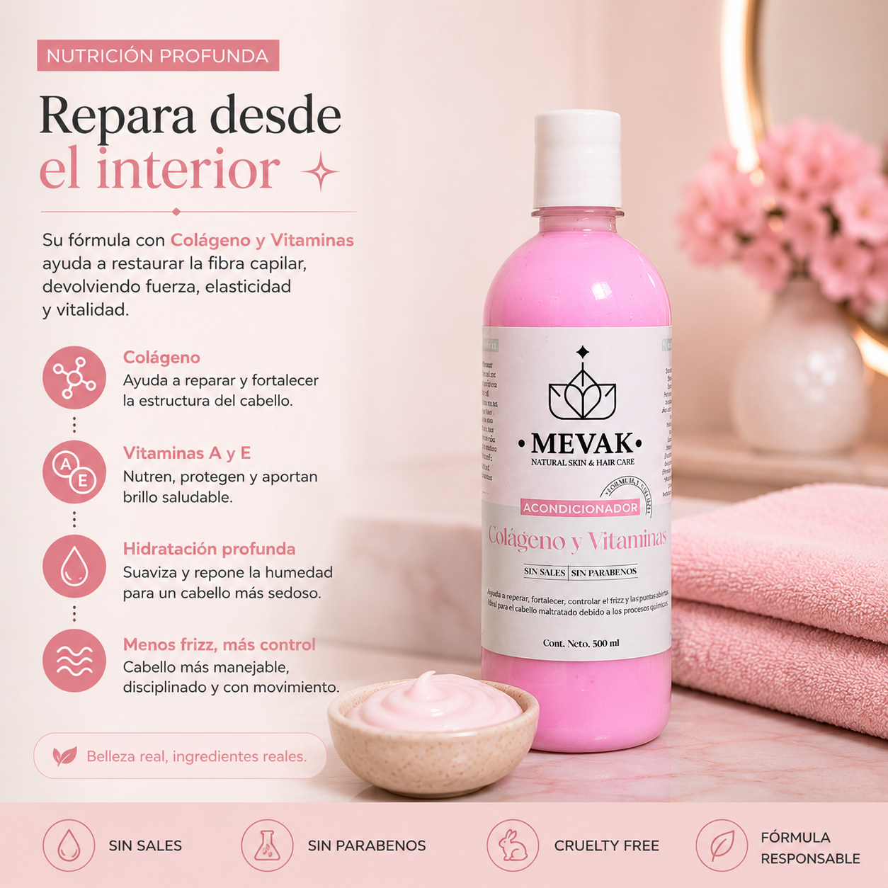 Acondicionador Colágeno y Vitaminas 500 ml