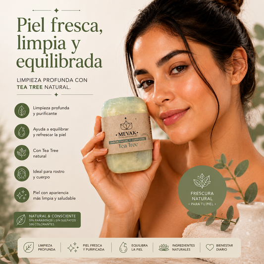 Jabón Facial y Corporal de Tea Tree 100g