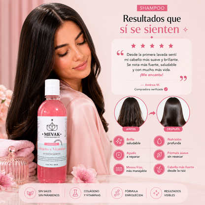 Shampoo Colágeno y Vitaminas 500 ml
