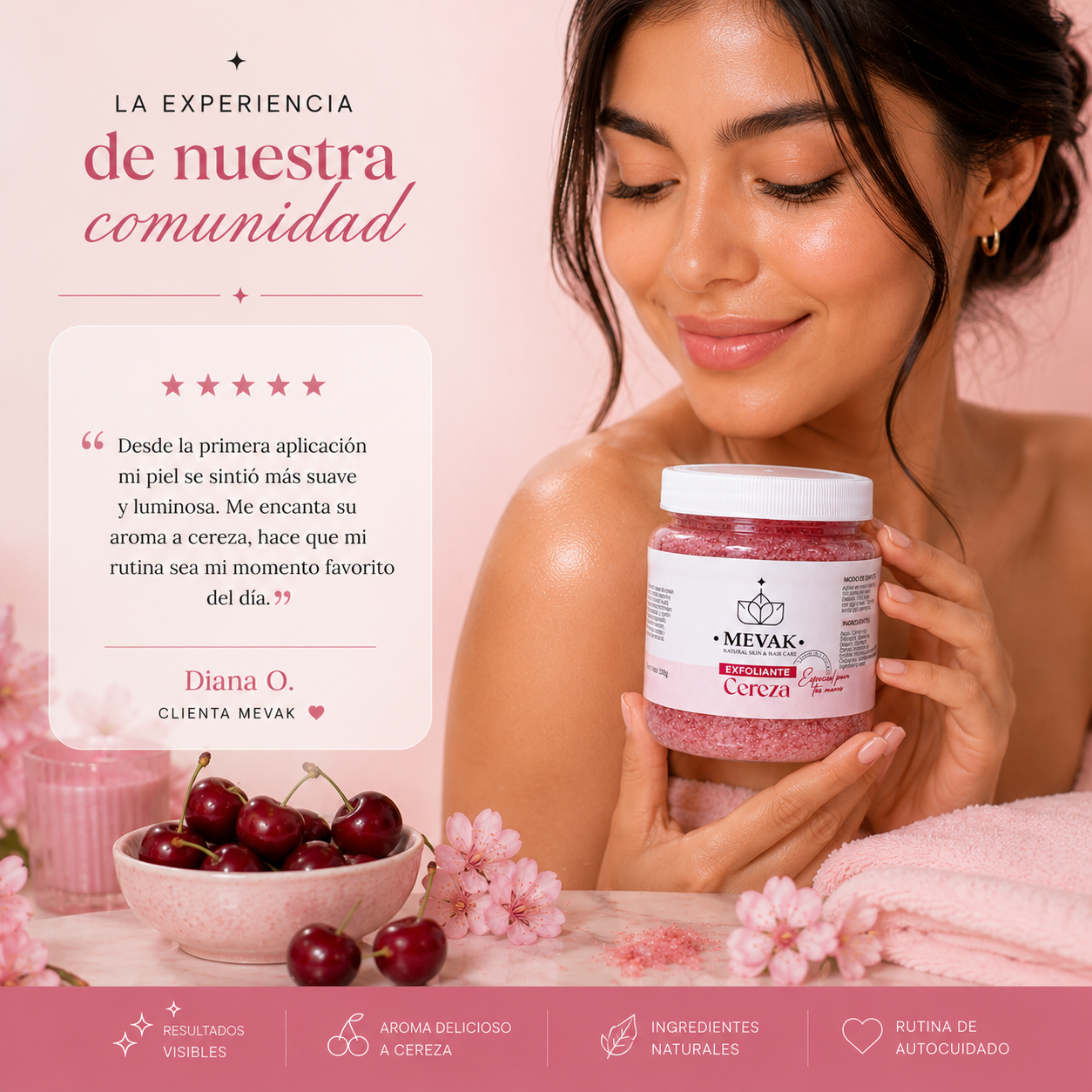 Exfoliante de Cereza 250 g
