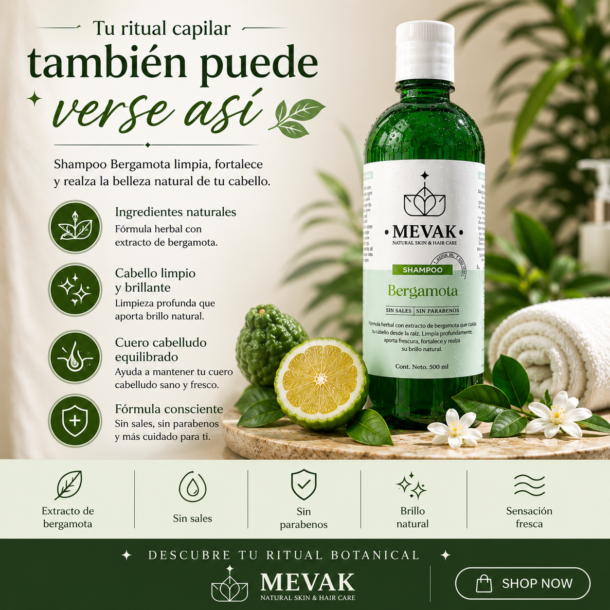Shampoo Bergamota 500 ml